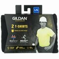 Gildan XL BLK SS T-Shirt, 2PK 1297043